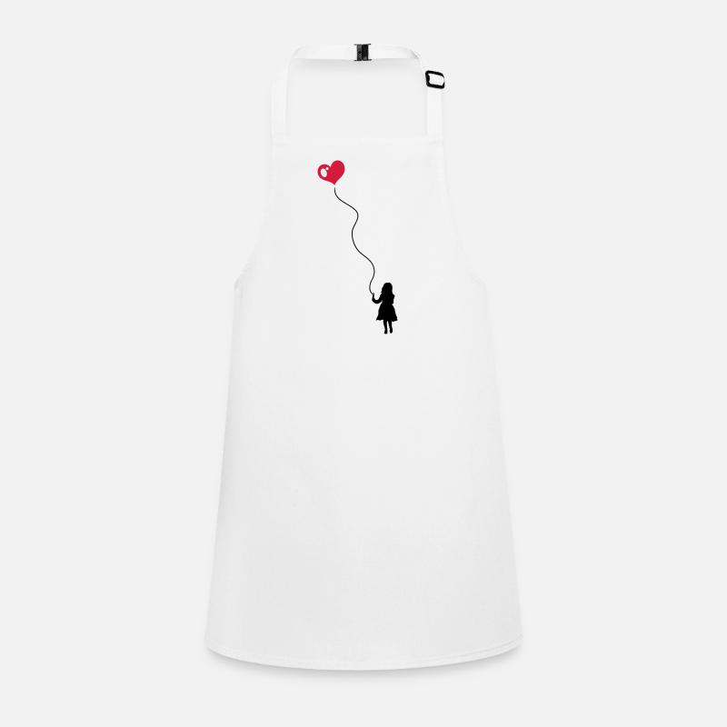 Kleines Kind mit Herz Luftballon Schürze für Kinder