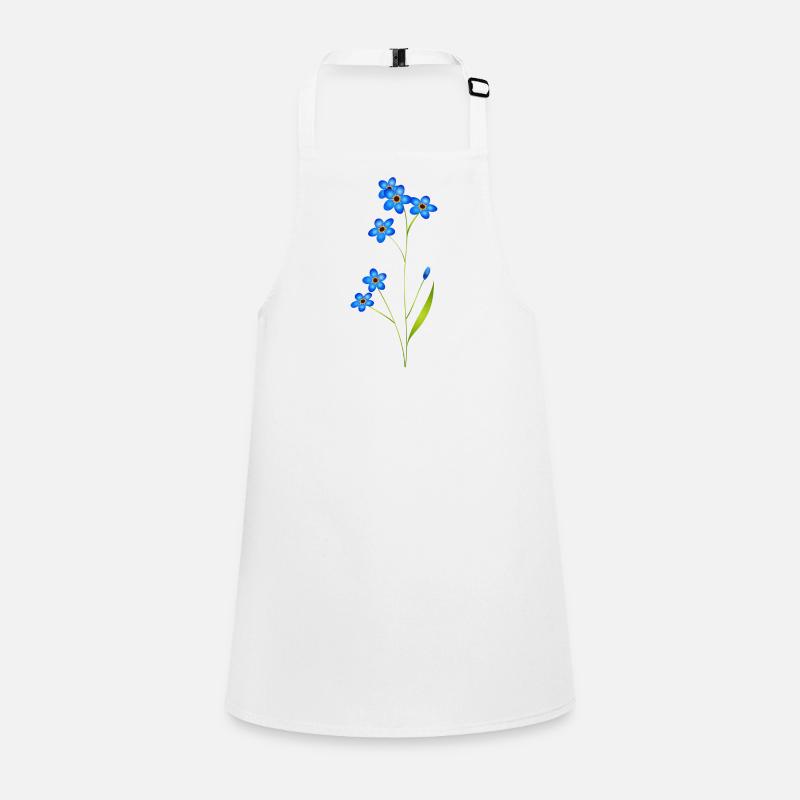 delicate forget-me-not in classic blue Children's Apron