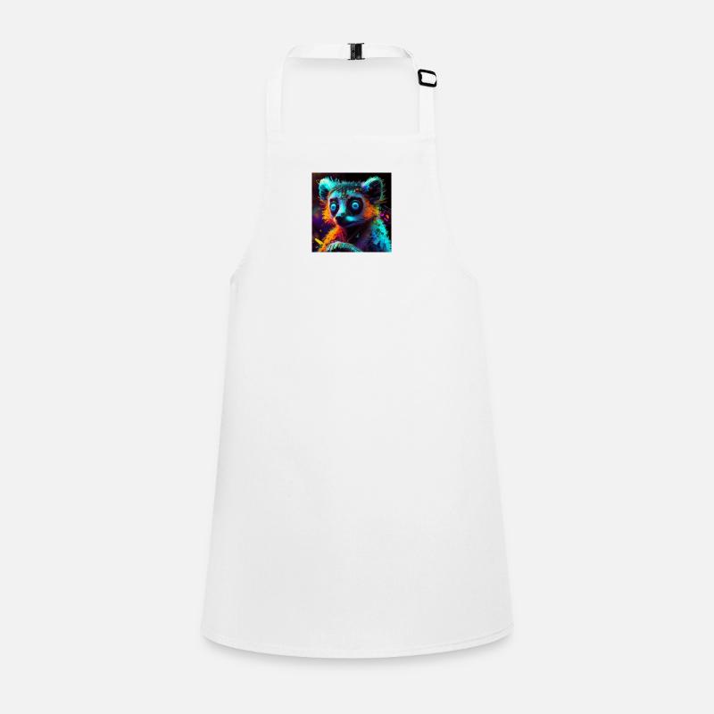 Lémurien coloré, design unique Tablier Enfant