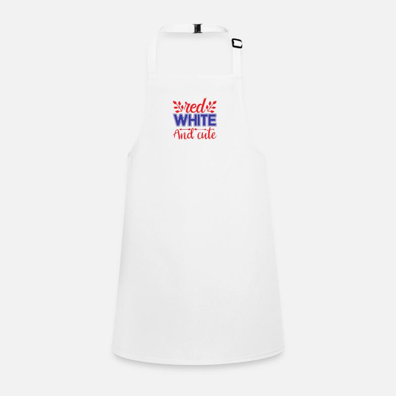 Red white and cute Children's Apron