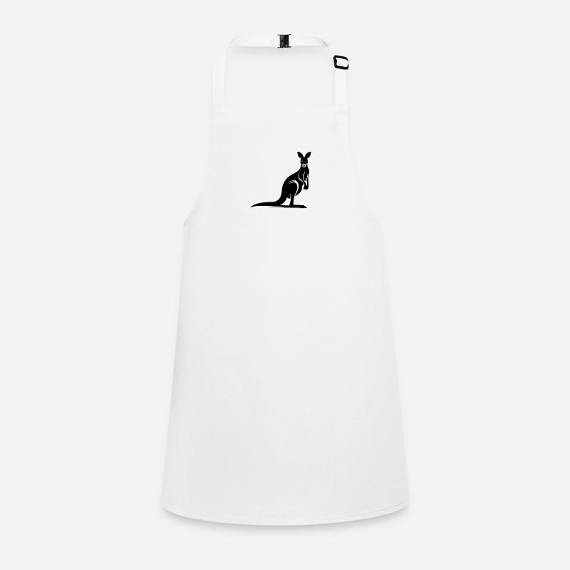 Silhouette of a graceful kangaroo Children's Apron