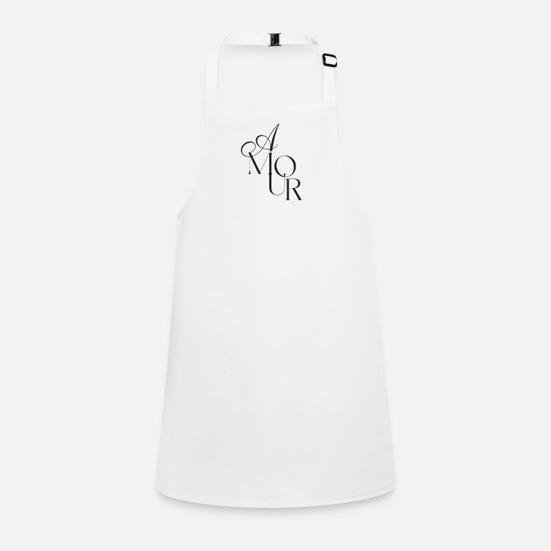 Elegant Monogram Amour Children's Apron