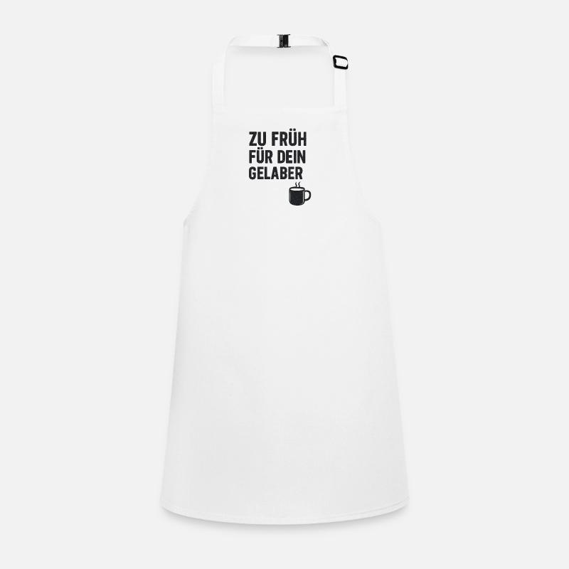 Coffee Cup Saying Print Children's Apron