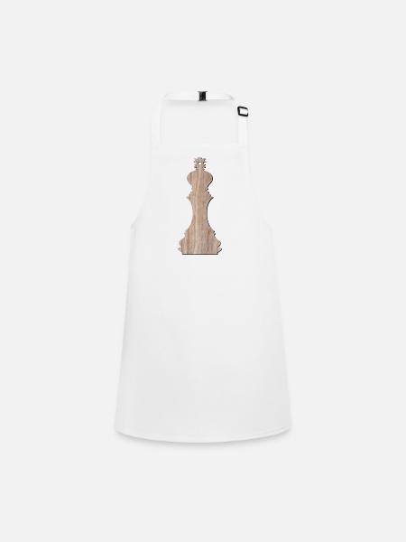 Pièces d’échecs Jeu d’échecs KING JEU DE SOCIÉTÉ - Tablier Enfant - blanc - Devant