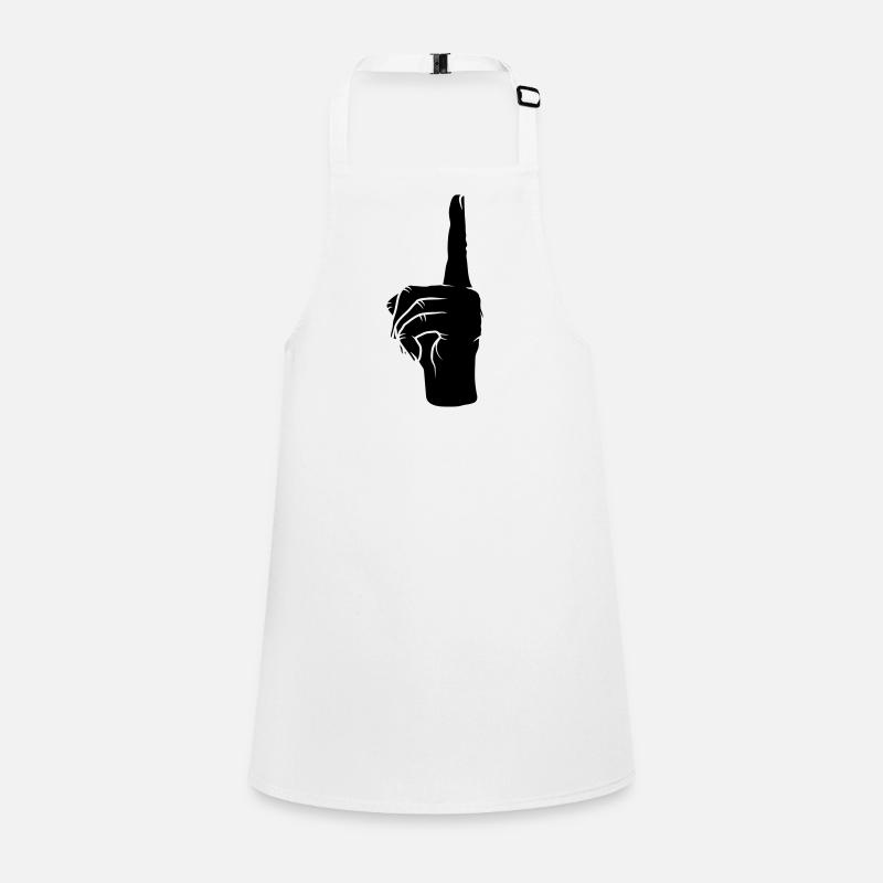 Nach oben Finger zeigen Schürze für Kinder