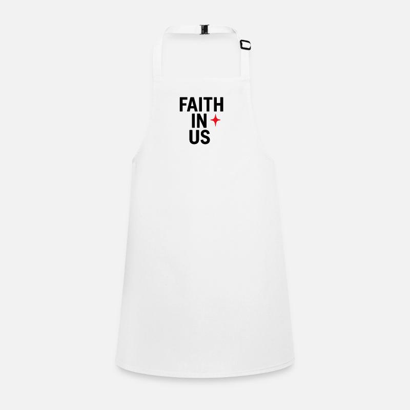 Faith in Us Conception typographique audacieuse Tablier Enfant