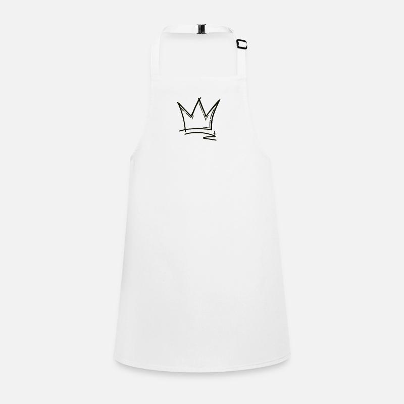 Sketch Crown Hand Drawing Children's Apron