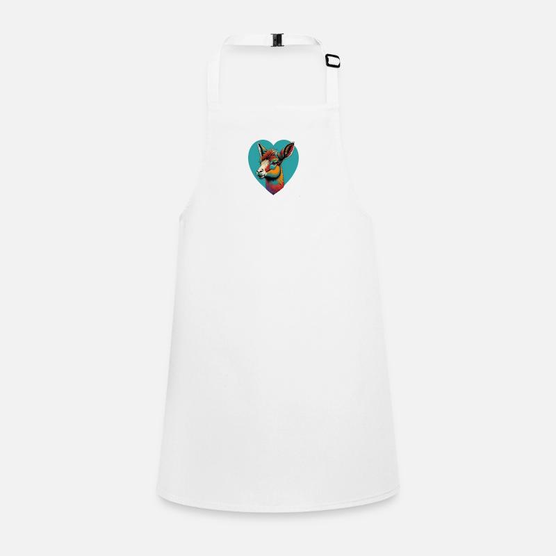 Lama Heart Schürze für Kinder