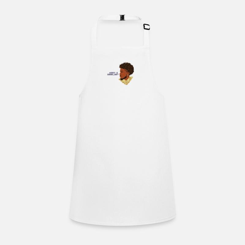 black proud design hard + educated man afro Children's Apron