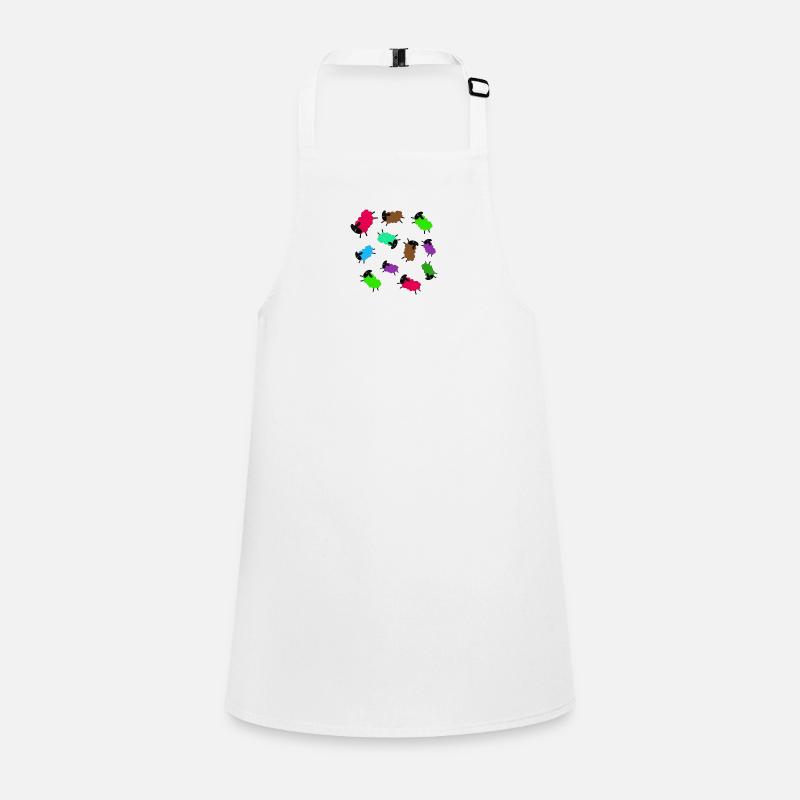 Sheep,Sheep,Illustration,Comic,Mowing Children's Apron