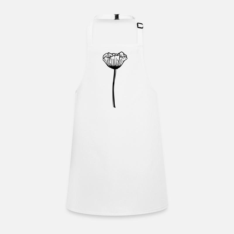 Mohn Blume Schürze für Kinder