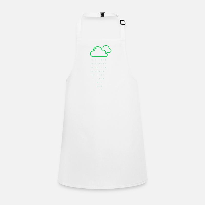 Cloud rain code Children's Apron