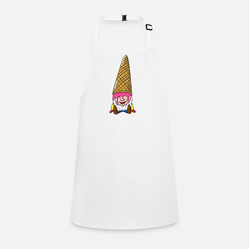 Zwerg mit Eiswaffel - Wichtel mit Eis Children's Apron