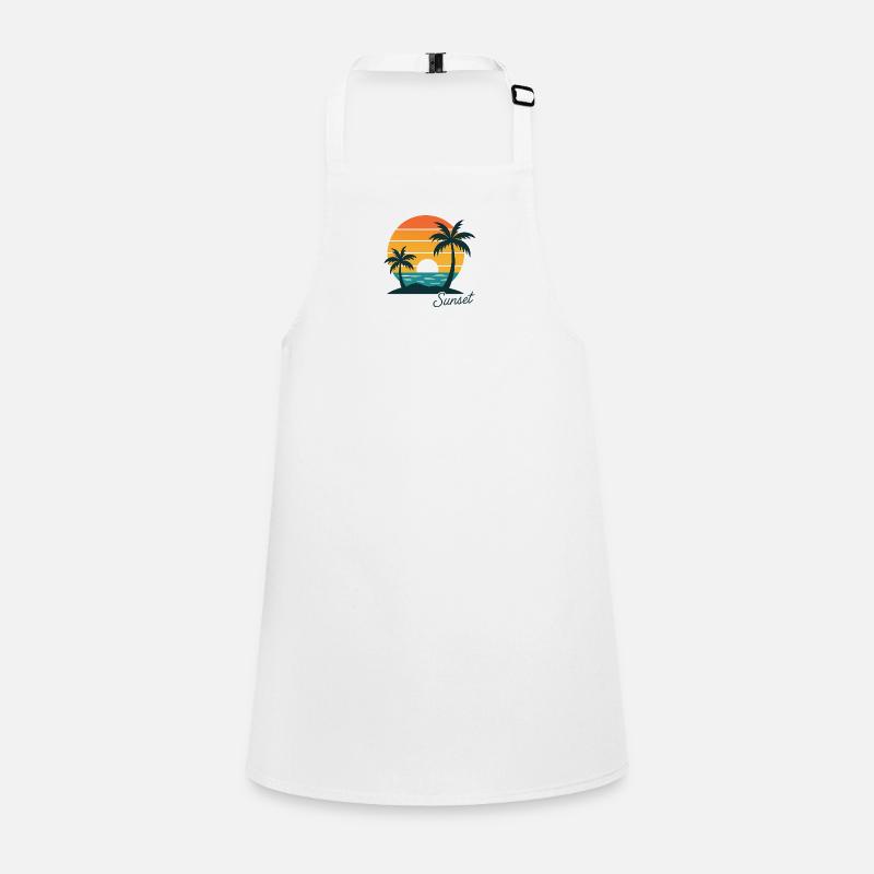 Retro Sunset Escape Children's Apron