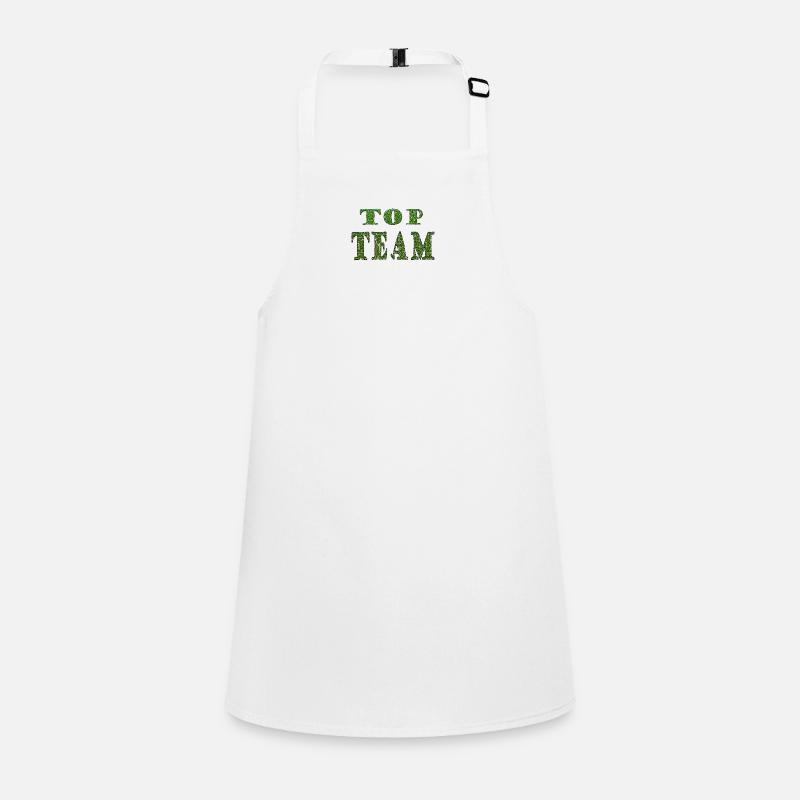 Top Team Green Pattern Texture Children's Apron