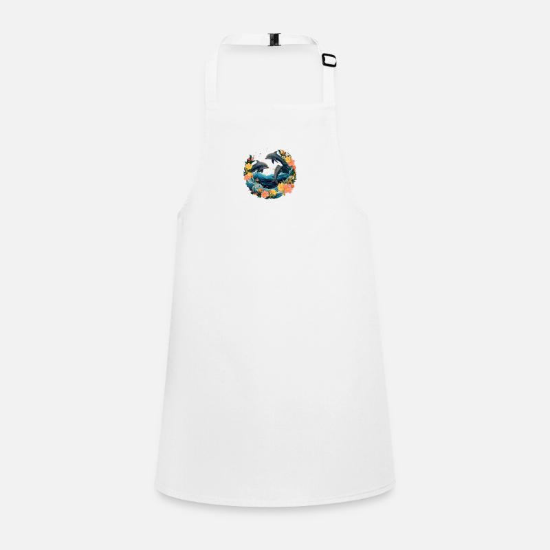 Three Dolphins under Water Children's Apron