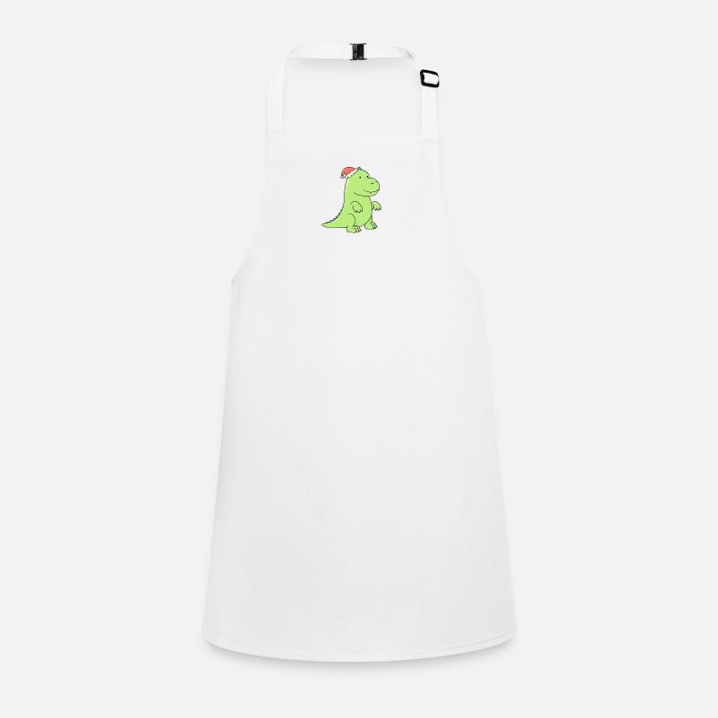un dinosaure mignon à Noël Tablier Enfant
