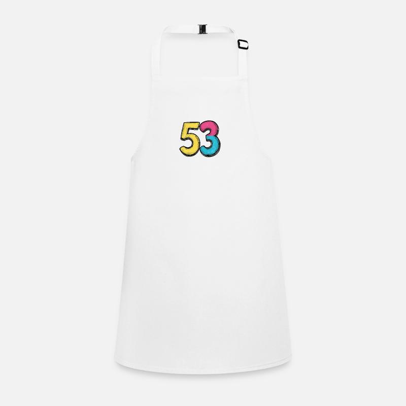 53 Number Symbol Children's Apron