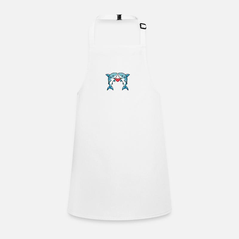 Couple de requins Saint-Valentin Tablier Enfant
