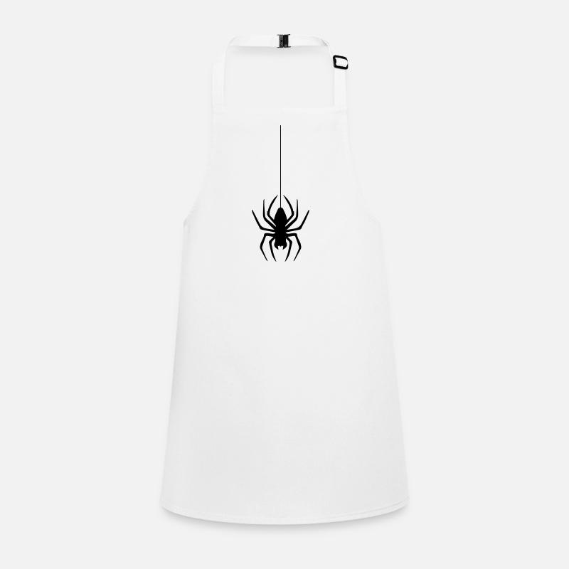 abseil thread spider web spider logo design disgust Children's Apron