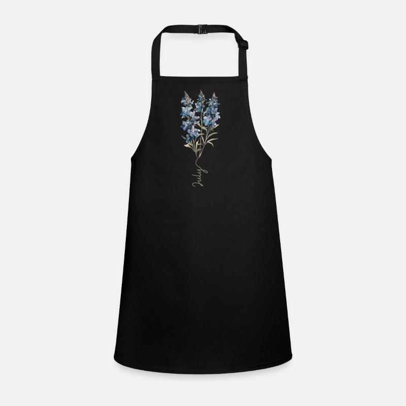 Blue and White Floral Design Children's Apron