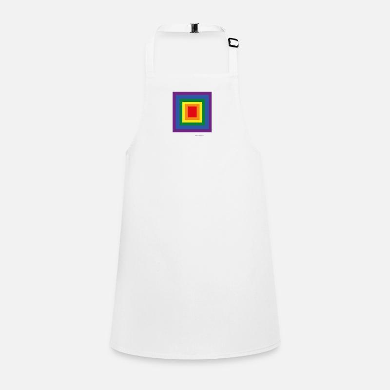 Multicolor concentric squares Children's Apron