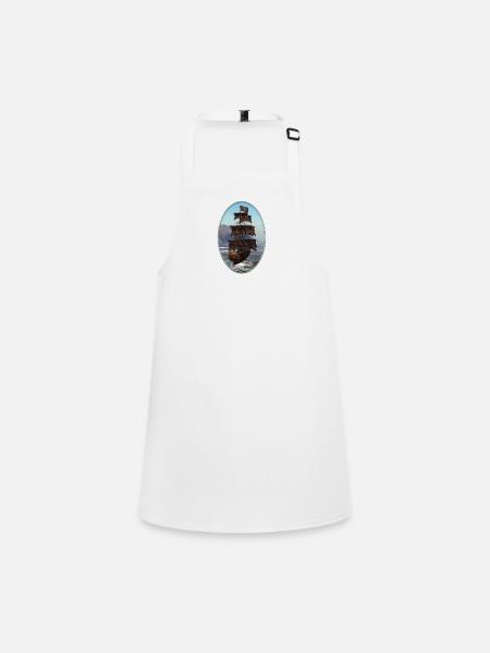 Bateau pirate - Tablier Enfant - blanc