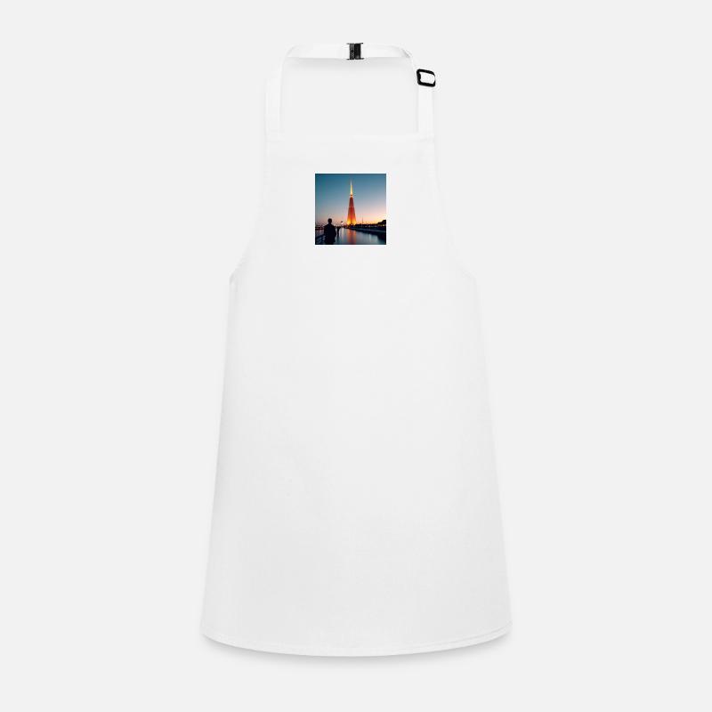 Urban glow on the river Children's Apron