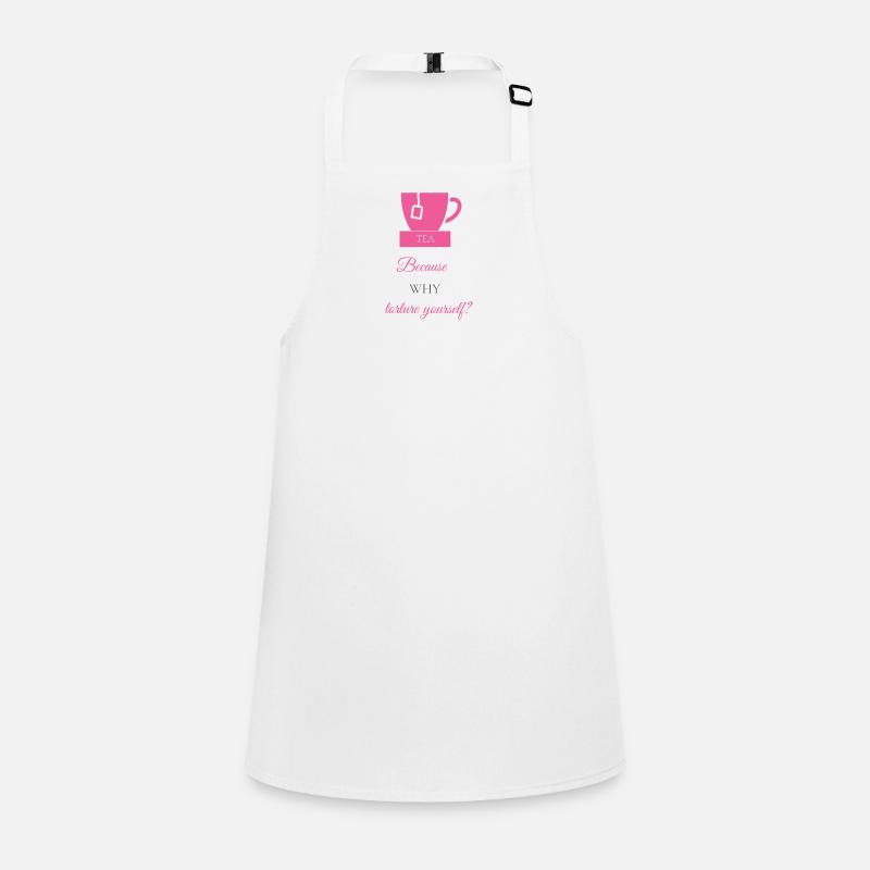 TEA-RIFFIC (Pink + Grey) Children's Apron