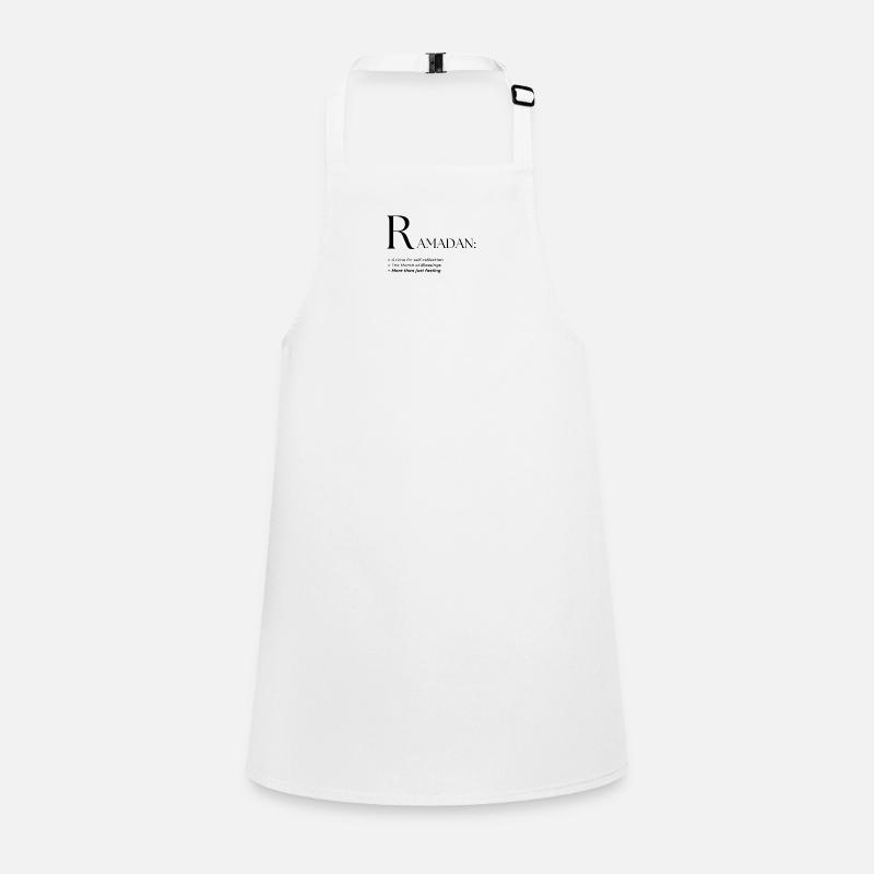 Conception de style de texte du dictionnaire Ramadan Tablier Enfant