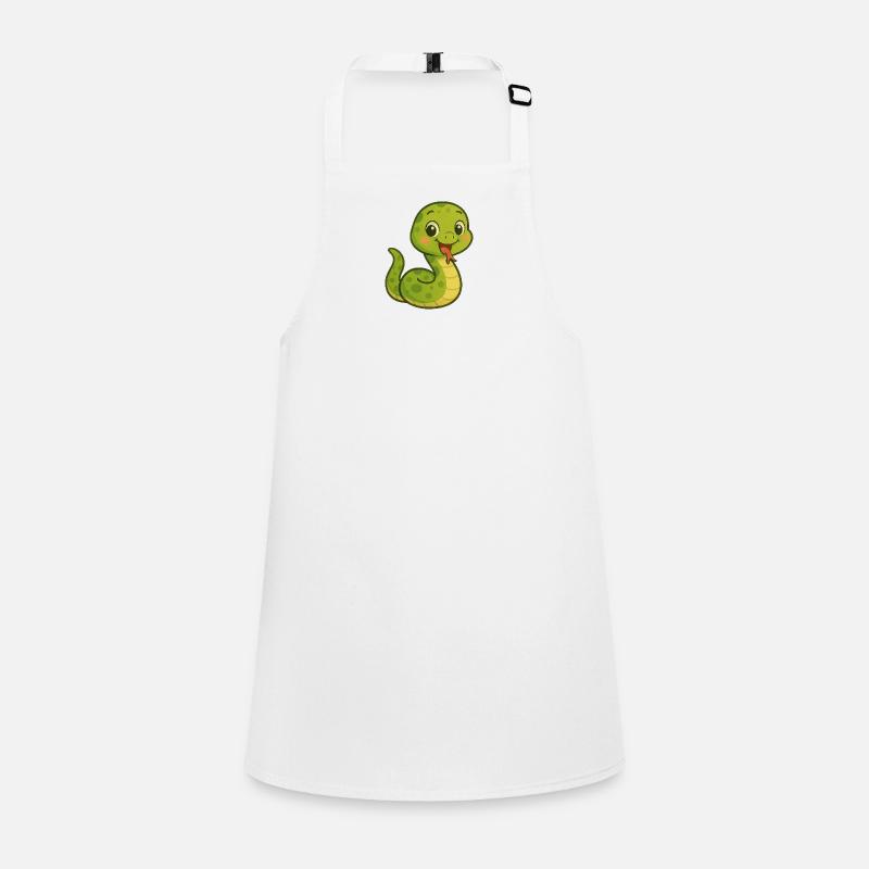 Snake with a friendly face Children's Apron