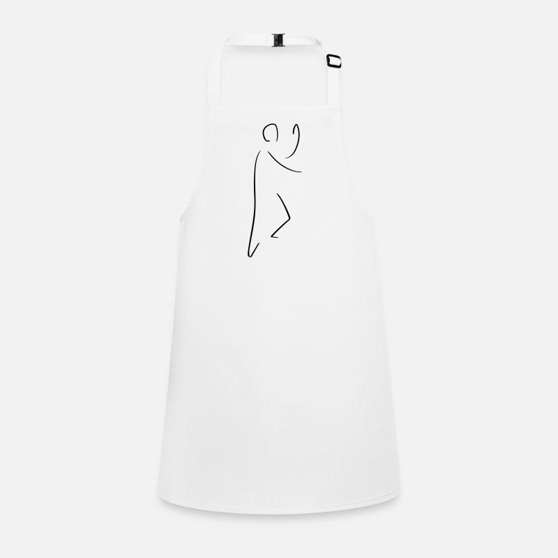 Qigong Line Art – Minimaliste Tablier Enfant