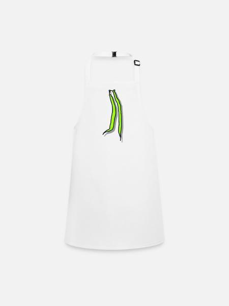 Haricots verts - Tablier Enfant - blanc - Devant