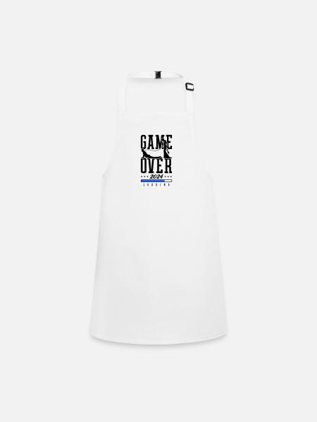 Hochzeit Loading 2024 Game Over - Schürze für Kinder - Weiß - Vorne