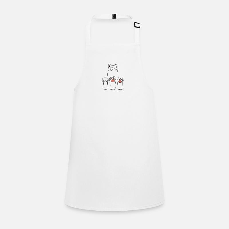Tangled Cat Stone Paper Scissors Children's Apron