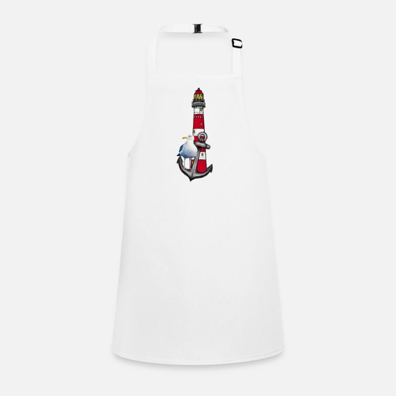 Phare Plage Oiseau Graphique Ancre Tablier Enfant