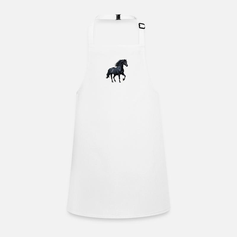 Black Stallion Silhouette Children's Apron