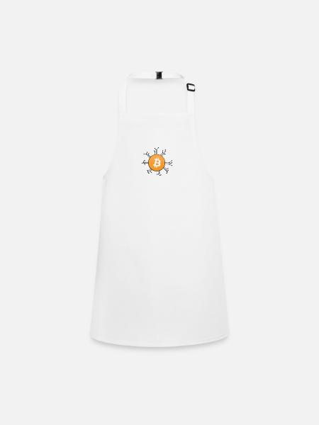 Bitcoin Blockchain - Tablier Enfant - blanc