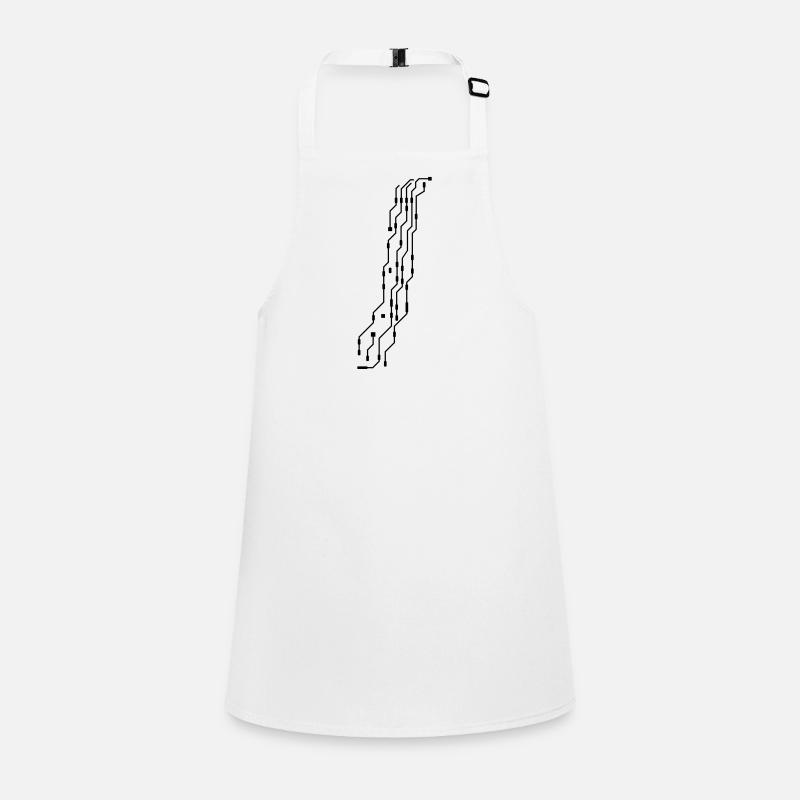 processor geek design cool cpu wires wire ver Children's Apron