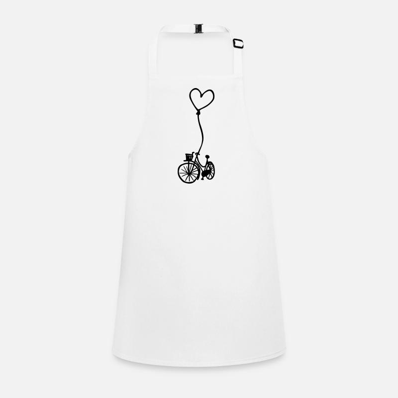Fahrrad mit Herz am Seil Schürze für Kinder
