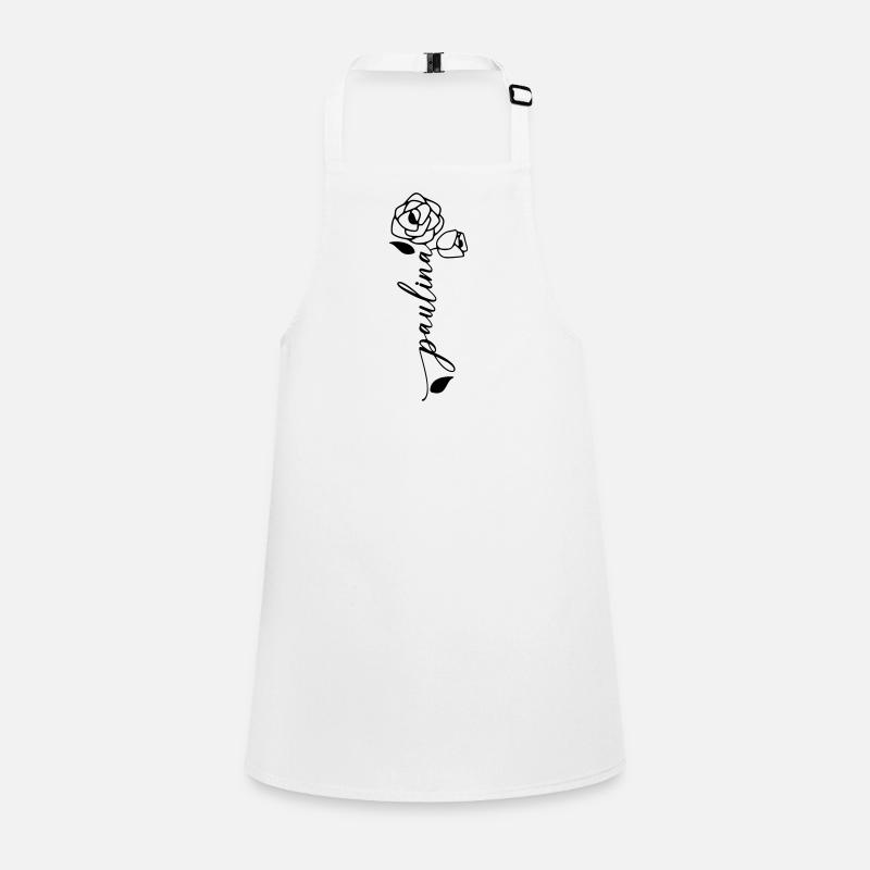 Paulina Nom Prénom Nom Fleur Tablier Enfant