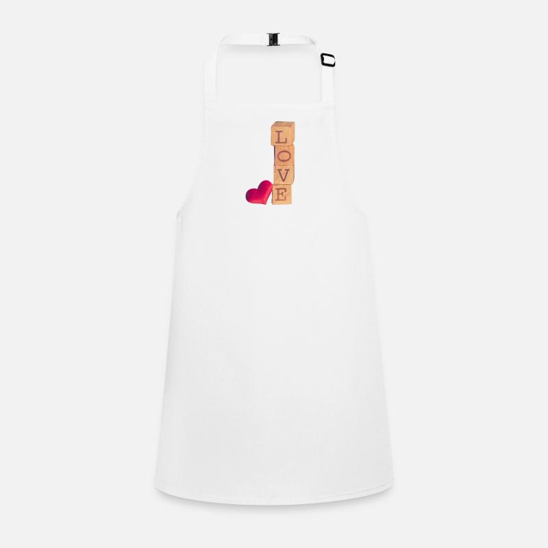 Love Saint Valentin Tablier Enfant