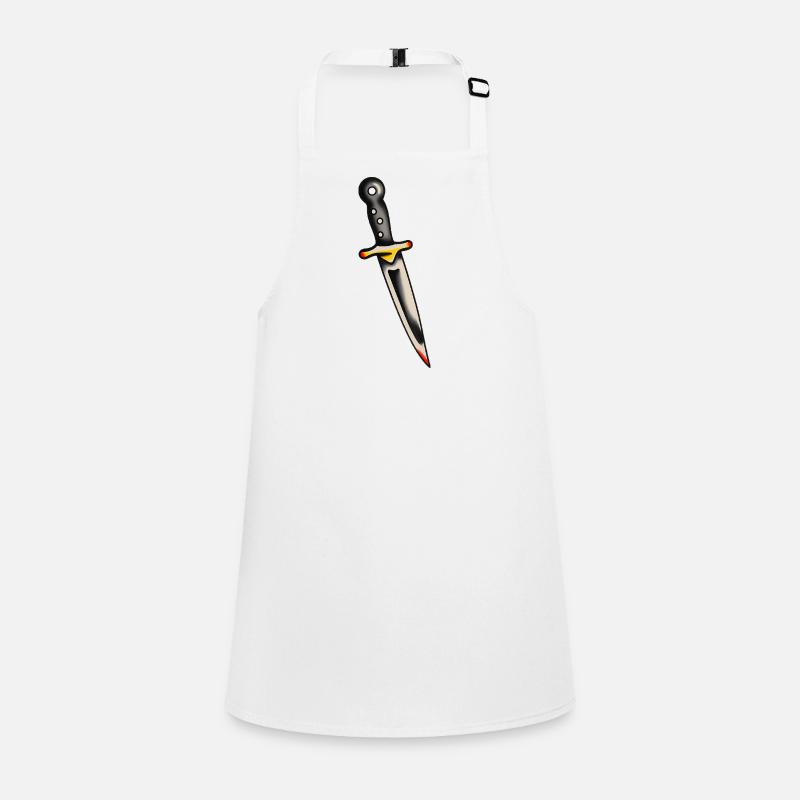 Classic Tattoo Dagger Children's Apron