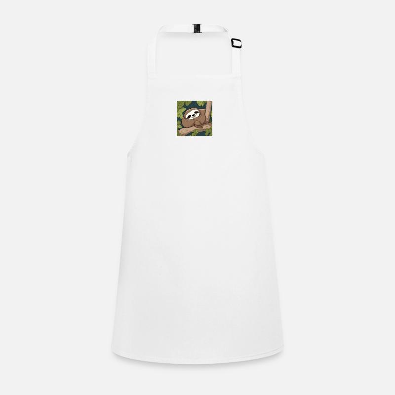 Cute sleeping sloth Children's Apron