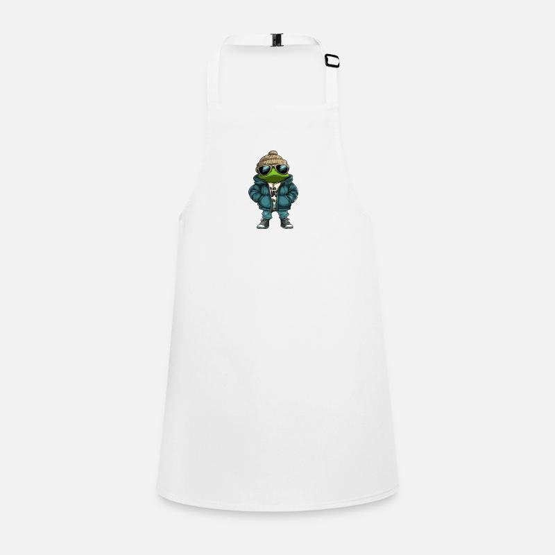 Grenouille Hiver BD Tablier Enfant