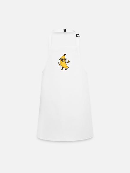 Banana Comic - Children's Apron - white - Front
