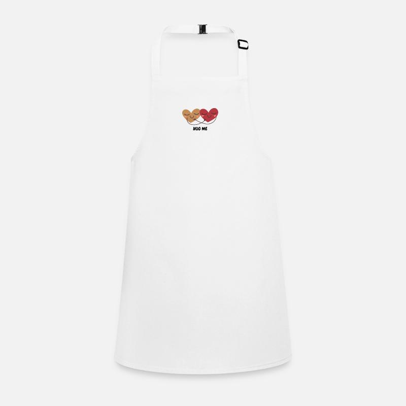 Two cuddling hearts hug Children's Apron