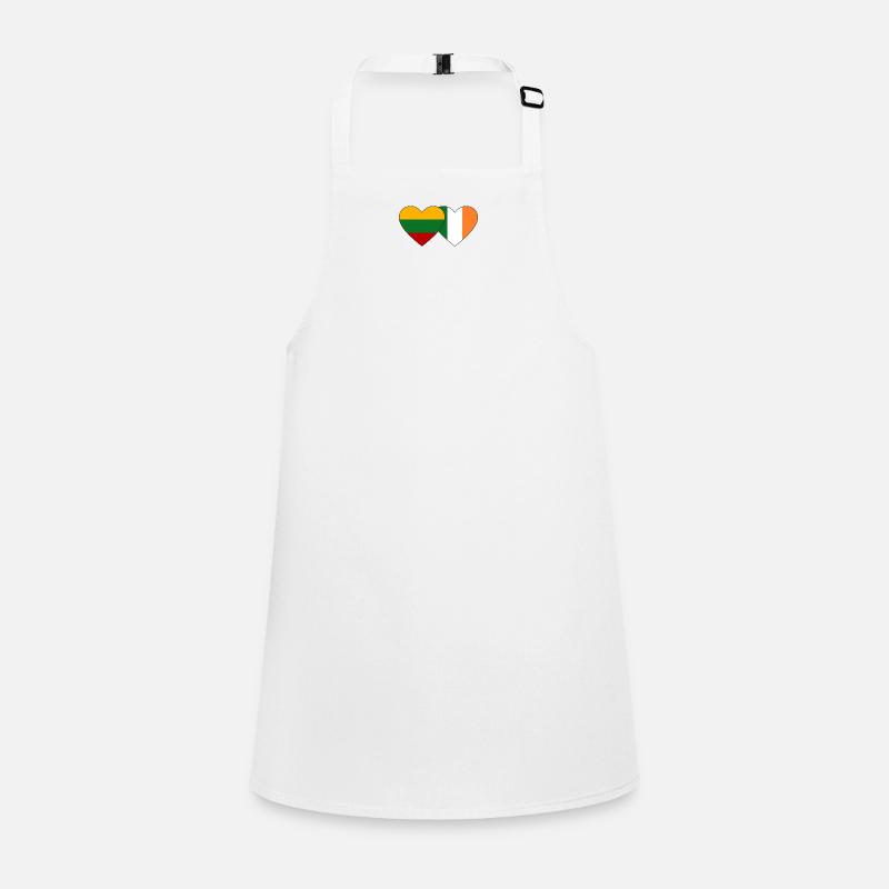 Lithuania Ireland Flag Heart Children's Apron