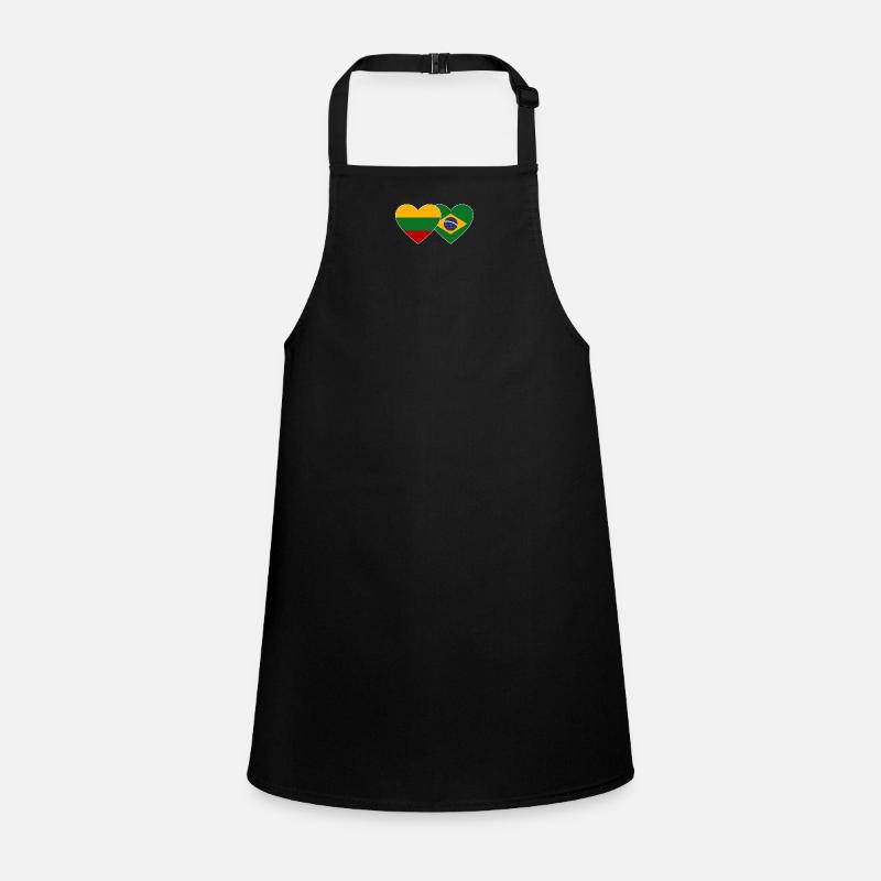 Lithuania Brazil Flag Heart Children's Apron