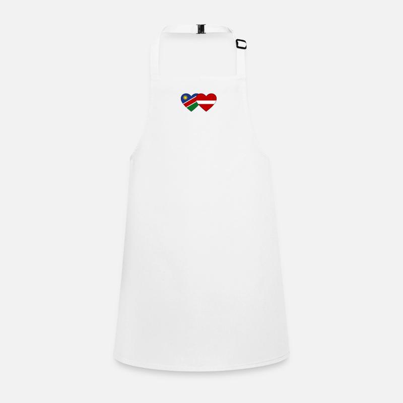 Namibia Latvia Flag Heart Children's Apron